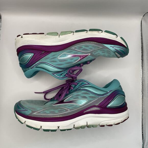 Brooks Transcend 3 Women’s Running Shoes Size 8 1202091B419 Blue Purple Silver - Picture 3 of 8
